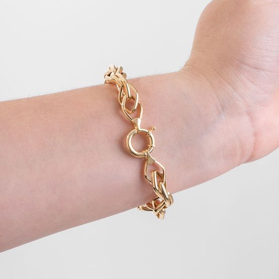 Pulseira de Elos Desquinados com Fecho Boia